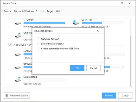 the boot disk cannot be used as the clone target|clone system partition from target.